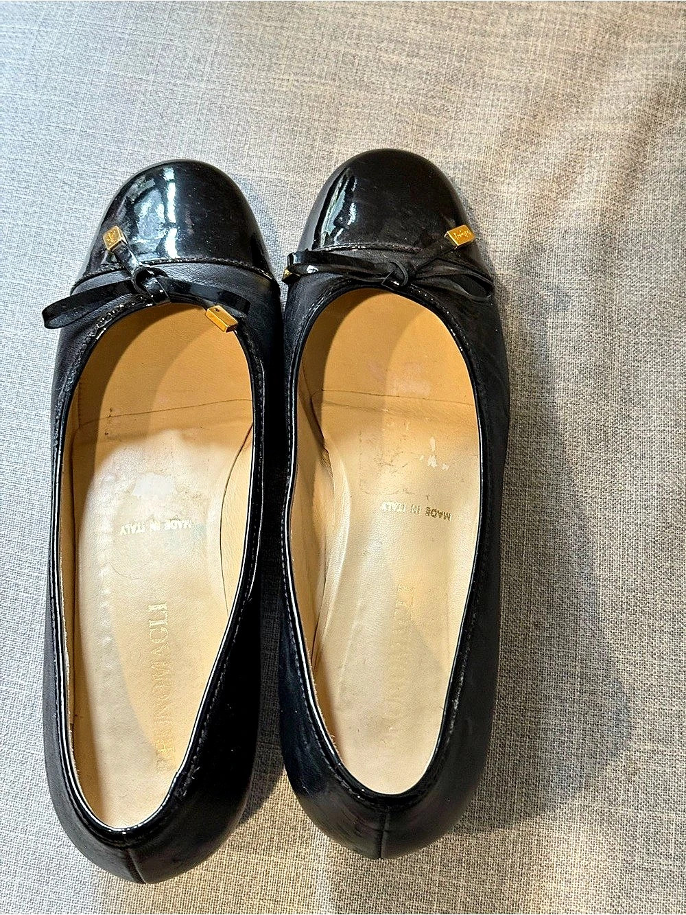 Bruno Magli Black Patent & Leather 1”Heels EU 38/US 7.5
